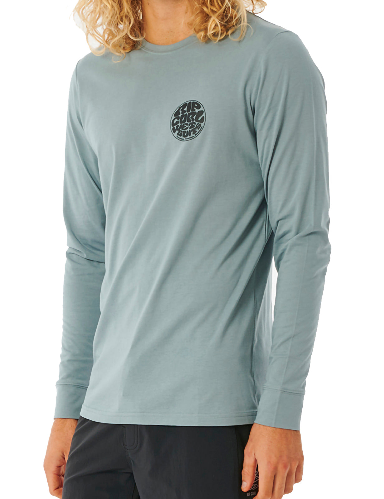 Rip Curl Icons Of Surf Long Sleeve Surf Tee in Mineral Blue