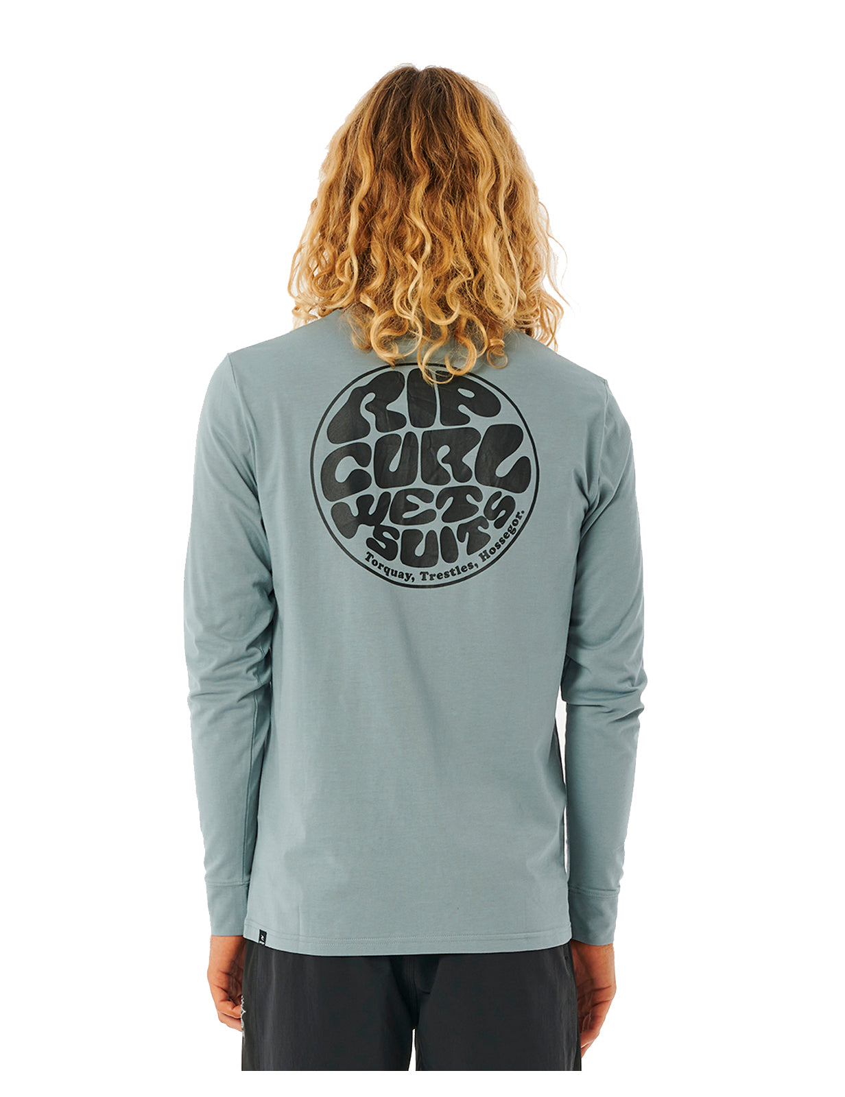 Rip Curl Icons Of Surf Long Sleeve Surf Tee in Mineral Blue