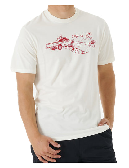 Rip Curl Keep On Trucking Short Sleeve T-Shirt in Bone