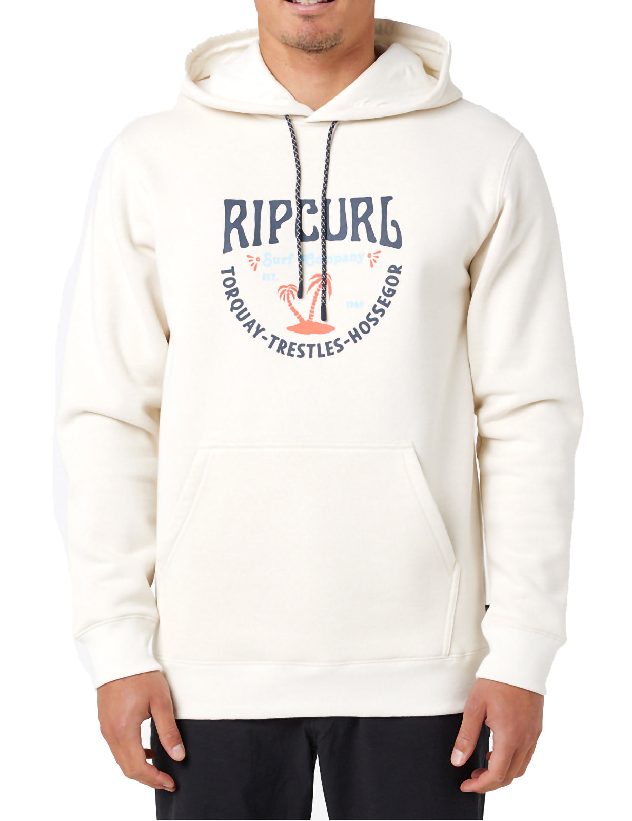 Rip Curl Les Esta Pullover Hoody in Bone