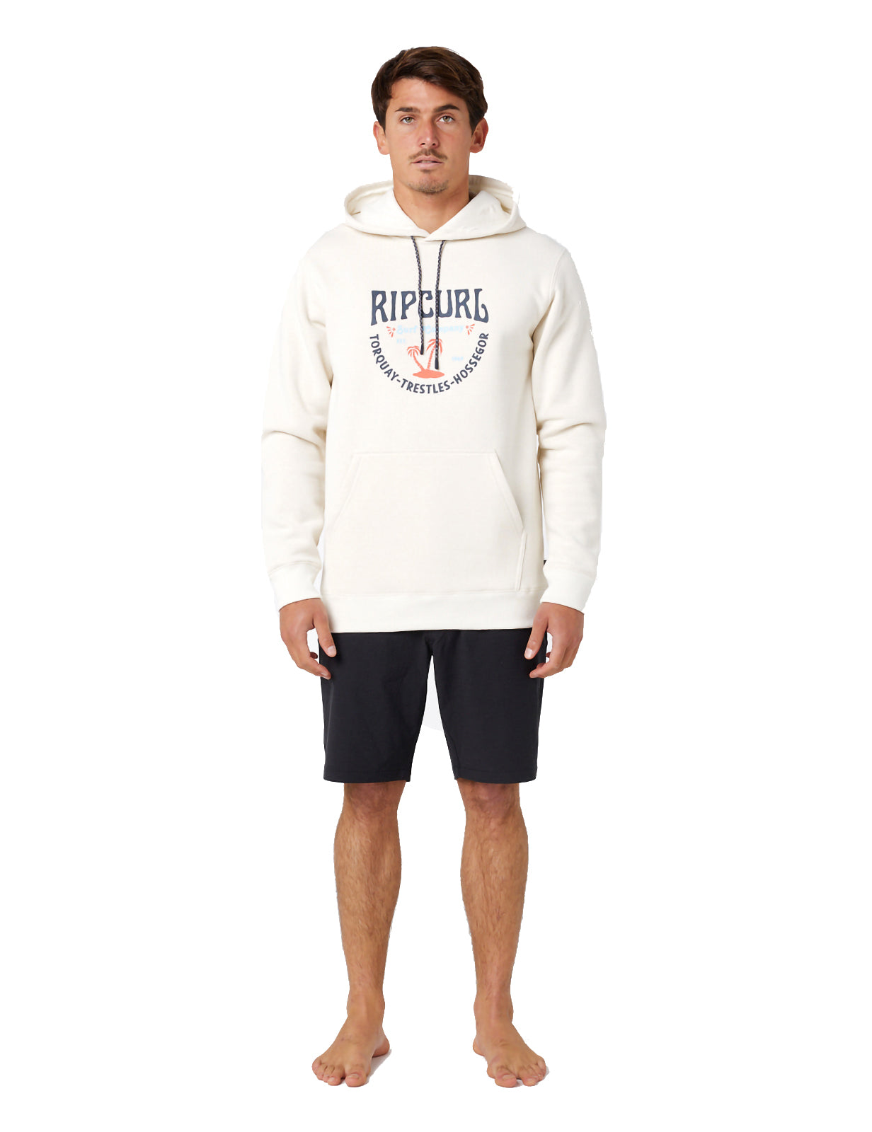 Rip Curl Les Esta Pullover Hoody in Bone