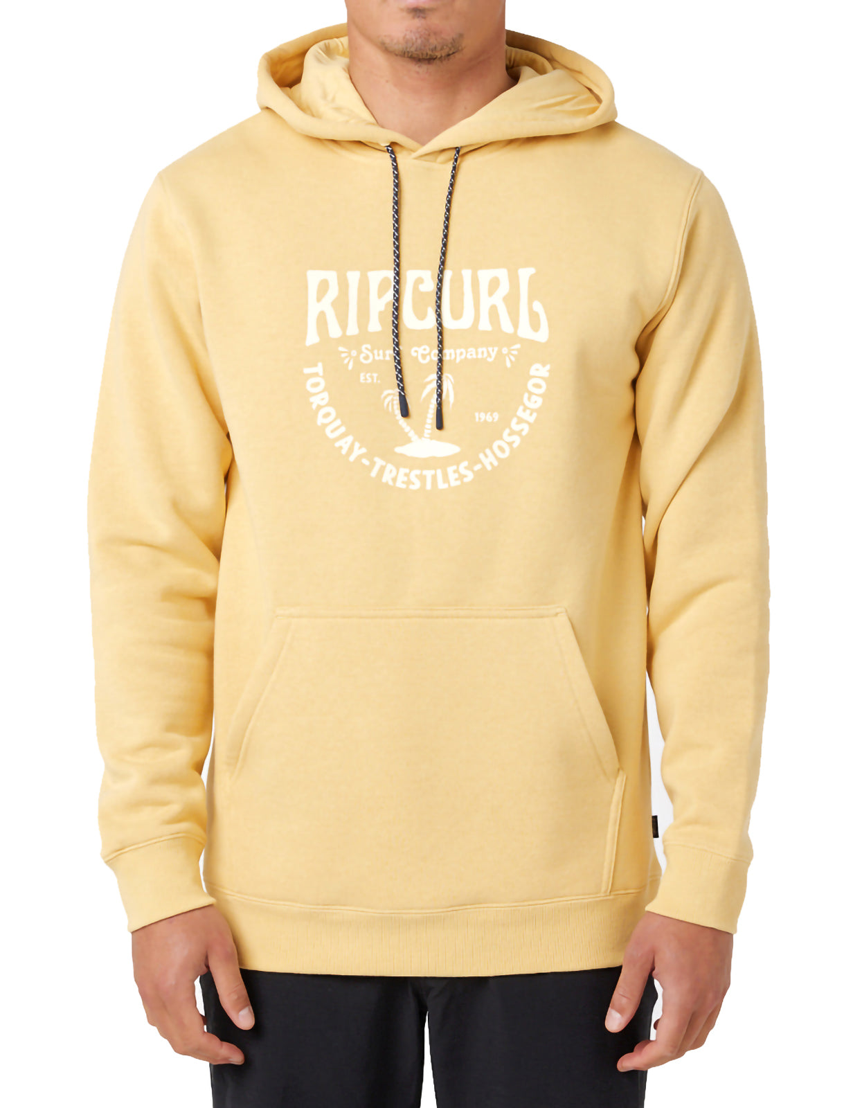 Rip Curl Les Esta Pullover Hoody in Washed Yellow