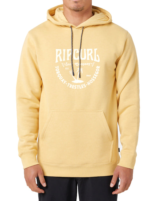 Rip Curl Les Esta Pullover Hoody in Washed Yellow