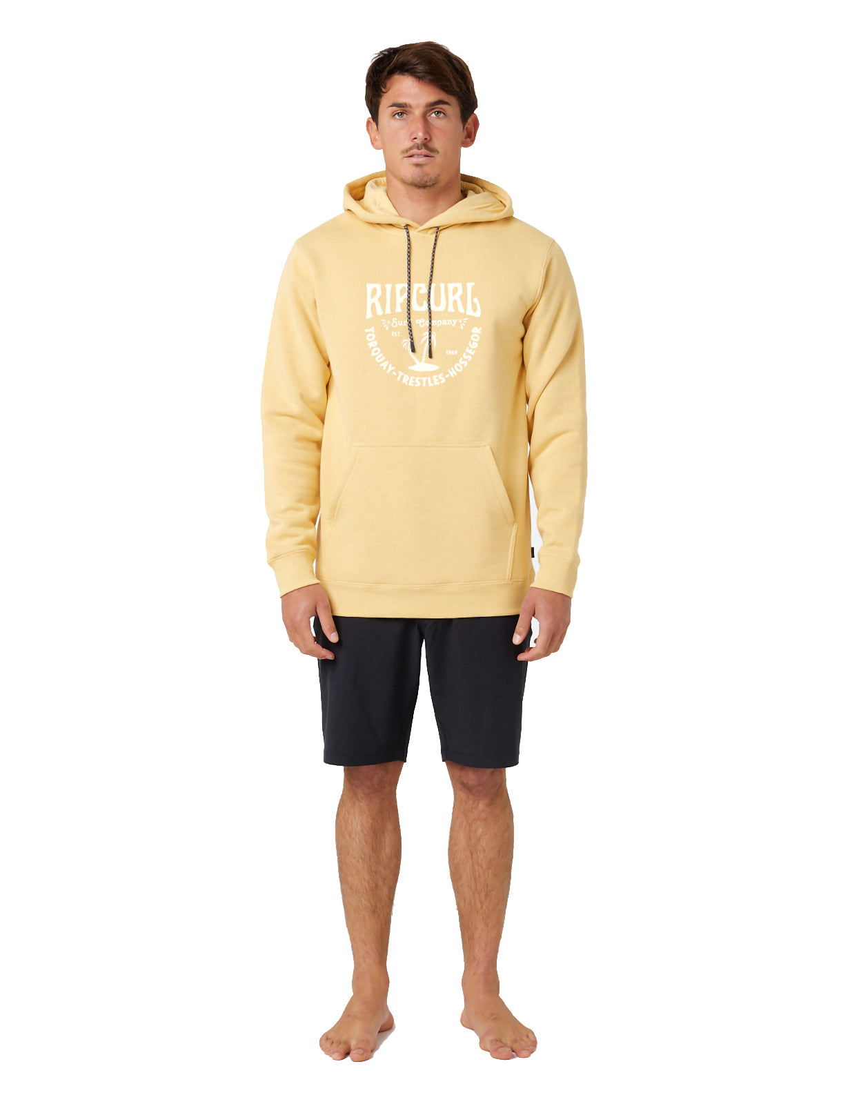 Rip Curl Les Esta Pullover Hoody in Washed Yellow