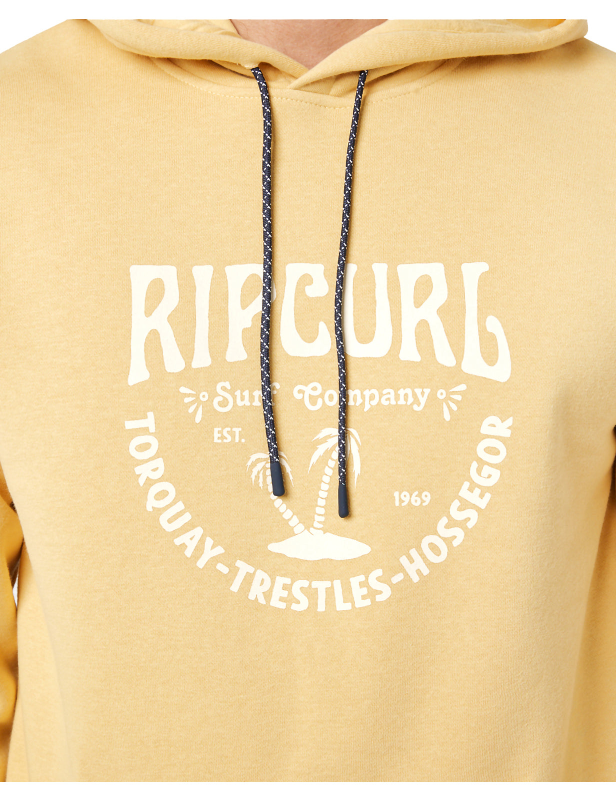 Rip Curl Les Esta Pullover Hoody in Washed Yellow