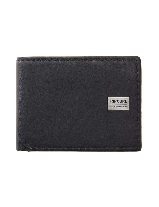 Rip Curl Marked RFID All Day Leather Wallet in Black