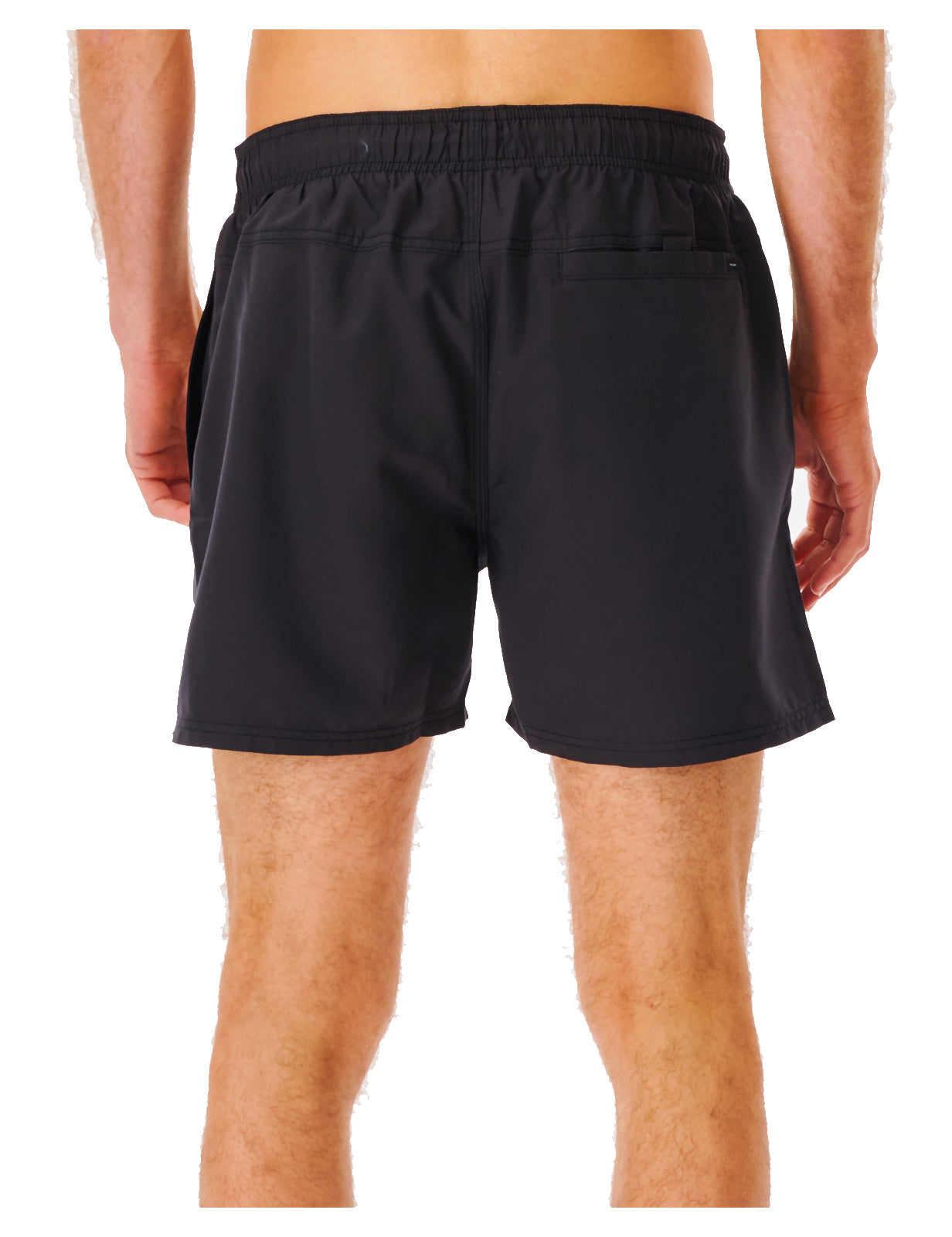 Rip Curl Offset Volley Elasticated Boardshorts in Black