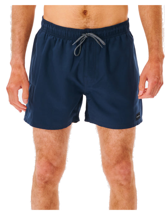 Rip Curl Offset Volley Elasticated Boardshorts in Navy