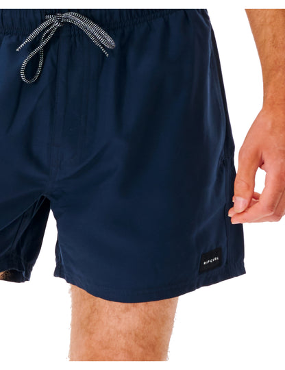 Rip Curl Offset Volley Elasticated Boardshorts in Navy