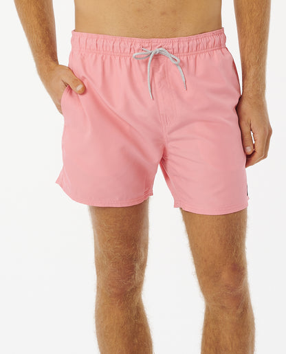 Rip Curl Offset Volley Elasticated Boardshorts in Pink