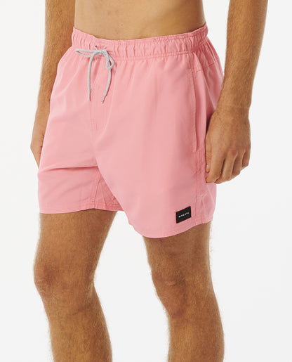 Rip Curl Offset Volley Elasticated Boardshorts in Pink