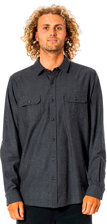 Rip Curl Ourtime Long Sleeve Shirt in Black