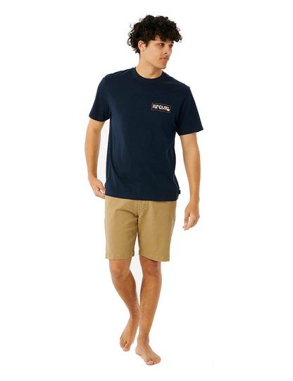 Rip Curl – Pacific Rinse Reef – Kurzärmliges T-Shirt in Dunkelmarine