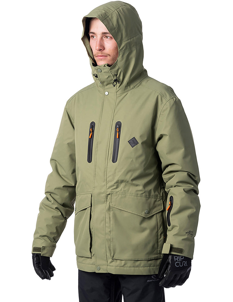 Rip Curl Palmer Snow Jacket in Loden Green