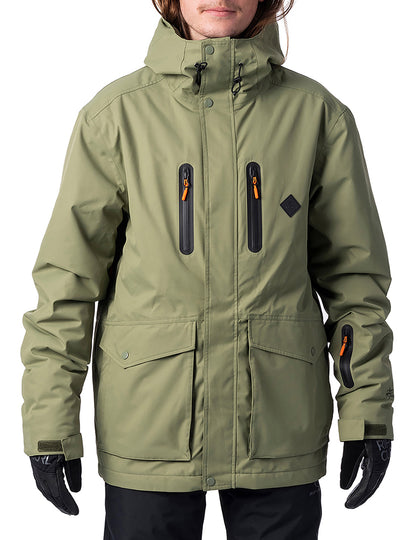 Rip Curl Palmer Snow Jacket in Loden Green