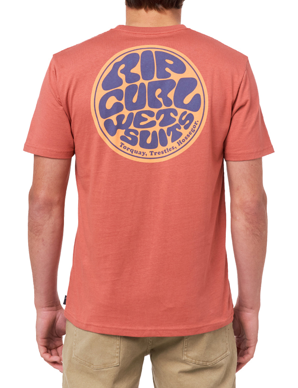 Rip Curl Passage Short Sleeve T-Shirt in Dusty Mushroom