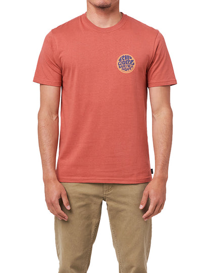 Rip Curl Passage Short Sleeve T-Shirt in Dusty Mushroom