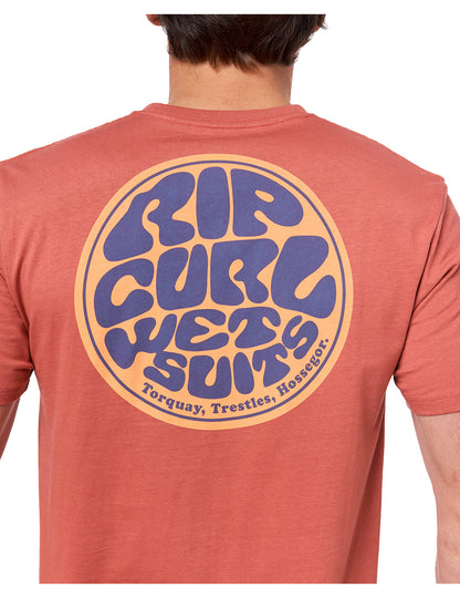 Rip Curl Passage Short Sleeve T-Shirt in Dusty Mushroom