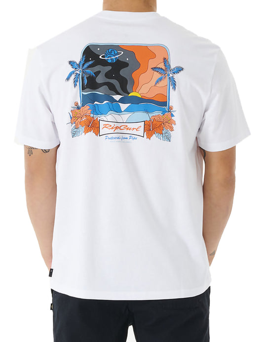 Rip Curl Postcards 2nd Reef Short Sleeve T-Shirt in White