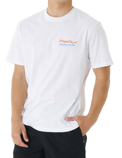 Rip Curl Postcards 2nd Reef Short Sleeve T-Shirt in White