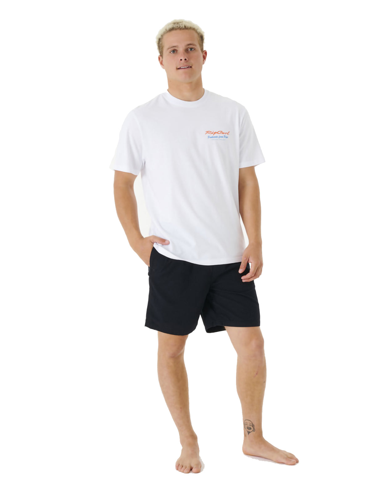 Rip Curl Postcards 2nd Reef Short Sleeve T-Shirt in White