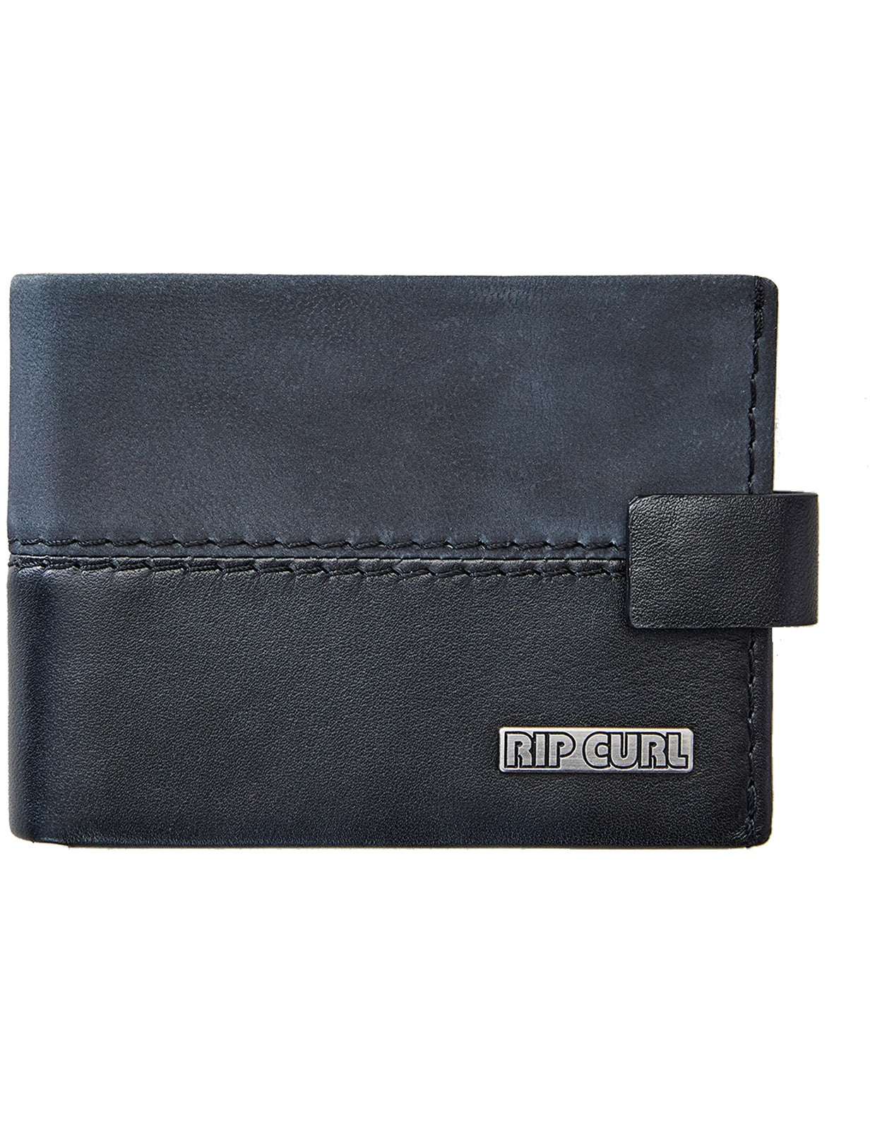 Rip Curl Pump Clip RFID All Day Leather Wallet in Black