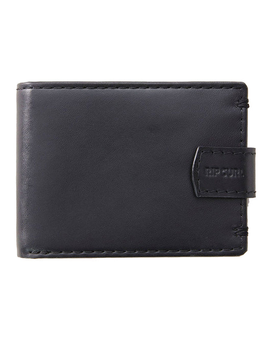 Rip Curl Pumped Clip RFID All Day Leather Wallet in Black