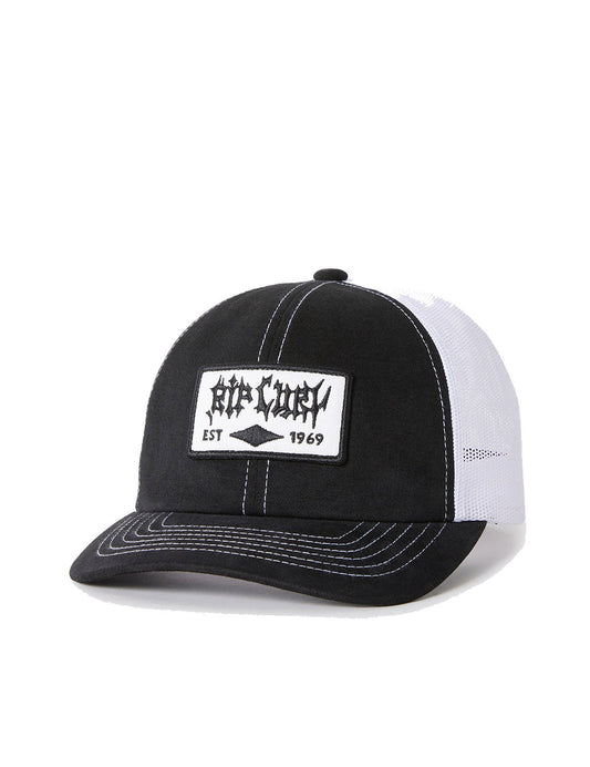 Rip Curl Quality Products Curved Peak Cap in Black