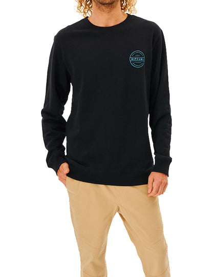 Rip Curl Re Entry Crew Sweatshirt in Black