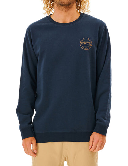 Rip Curl Re Entry Crew Sweatshirt in Dark Navy