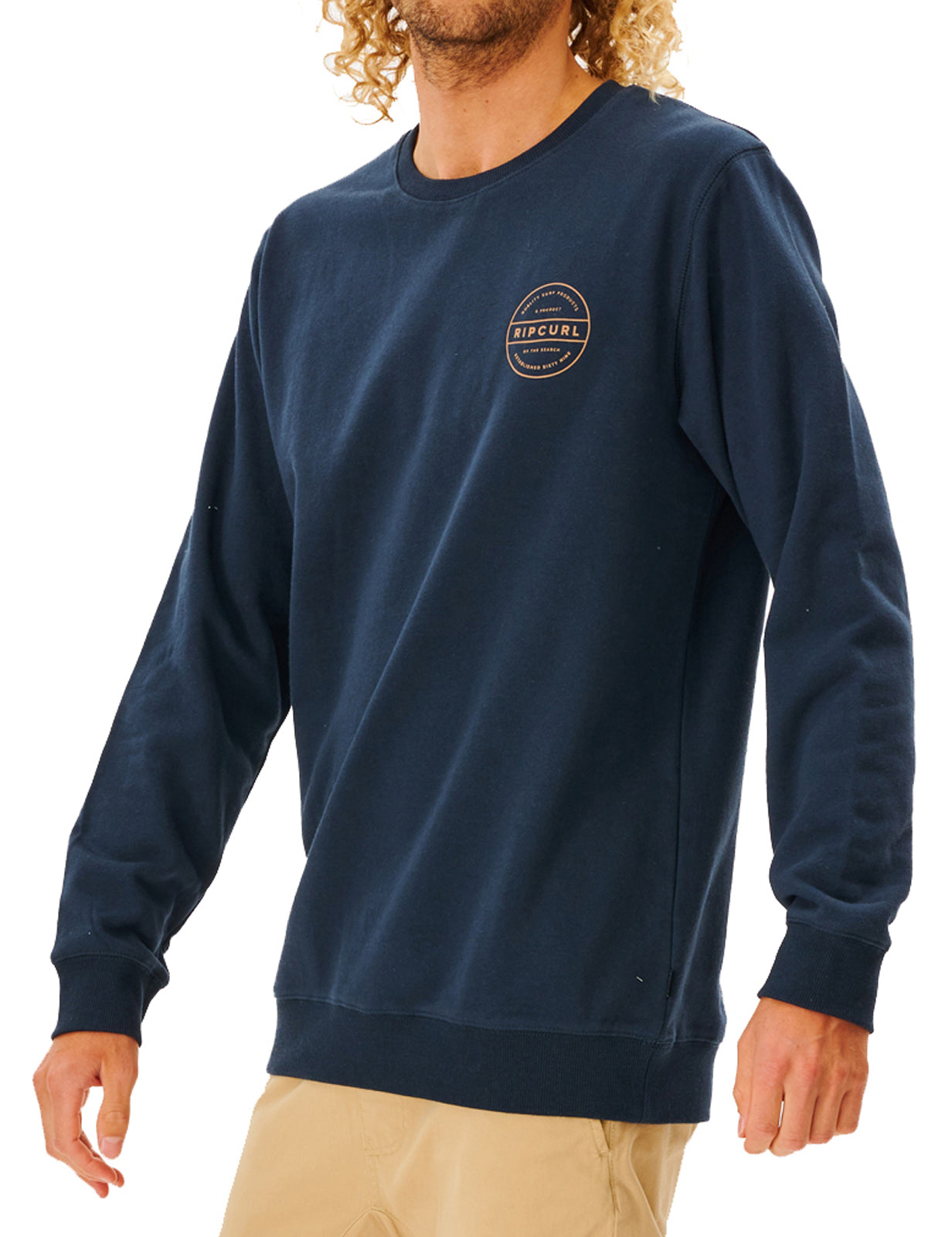 Rip Curl Re Entry Crew Sweatshirt in Dark Navy