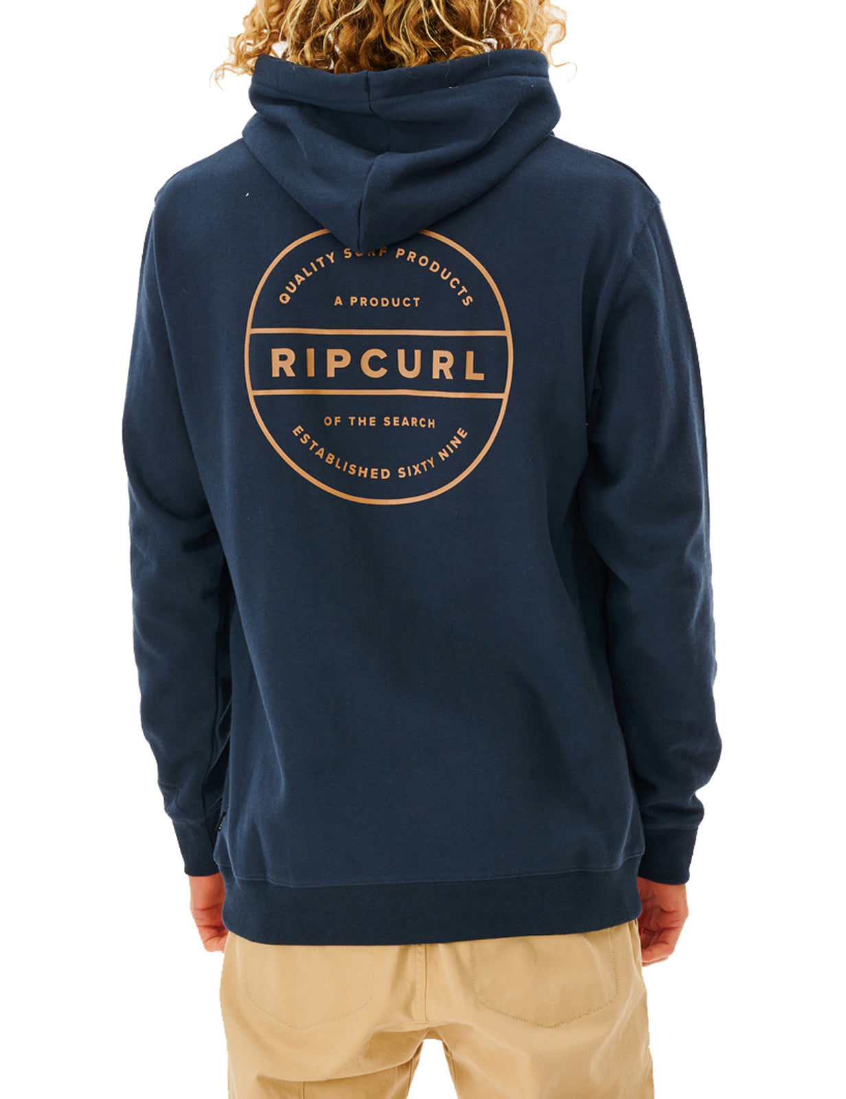 Rip Curl Re Entry Pullover Hoody in Dark Navy