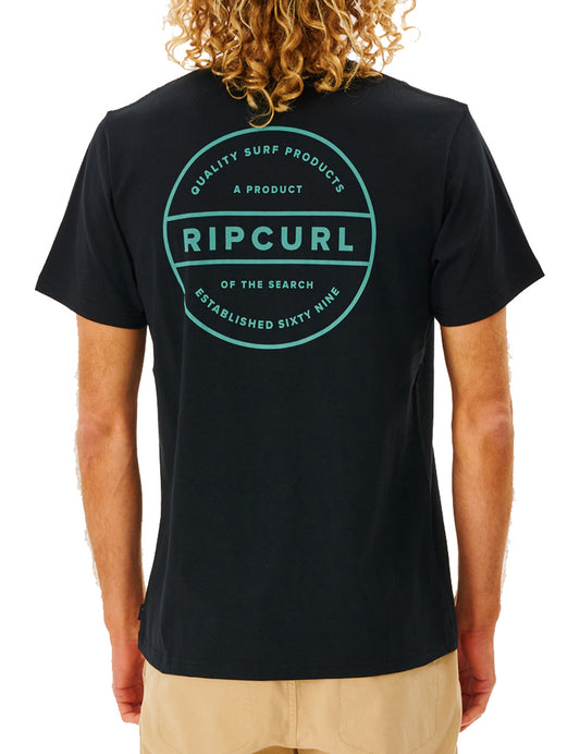 T-shirt à manches courtes Rip Curl Re Entry en noir