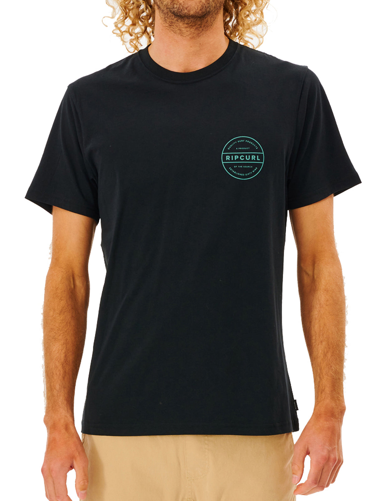 Rip Curl Re Entry Short Sleeve T-Shirt in Black