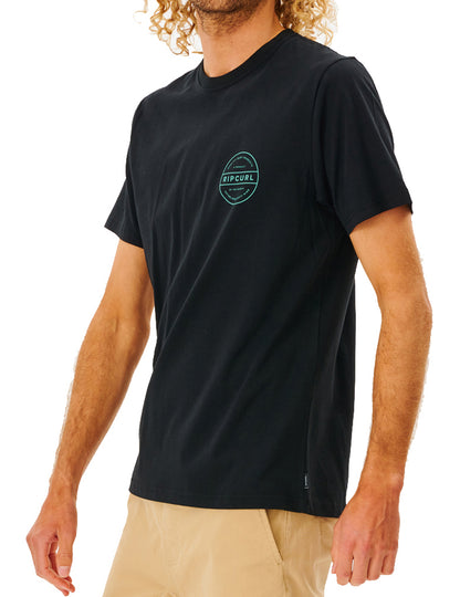 Rip Curl Re Entry Short Sleeve T-Shirt in Black