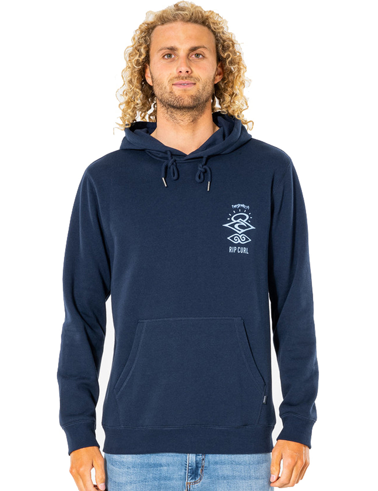 Rip Curl Search Icon Hood Pullover Hoody in Navy