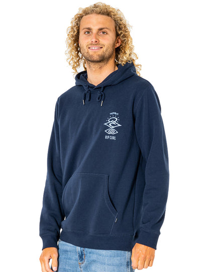 Rip Curl Search Icon Hood Pullover Hoody in Navy