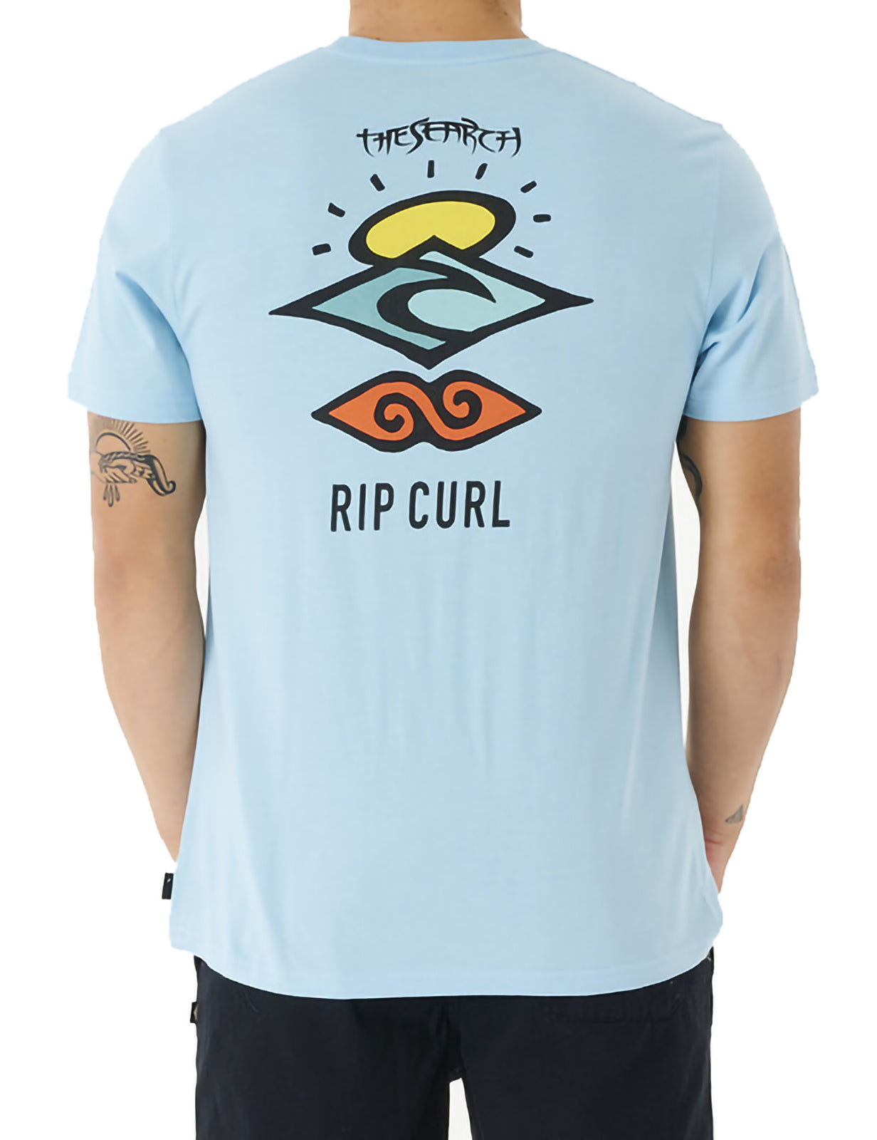 Rip Curl Search Icon Short Sleeve T-Shirt in Blue