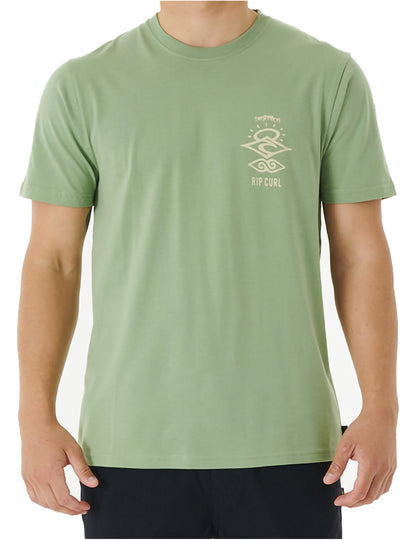 Rip Curl Search Icon Short Sleeve T-Shirt in Jade