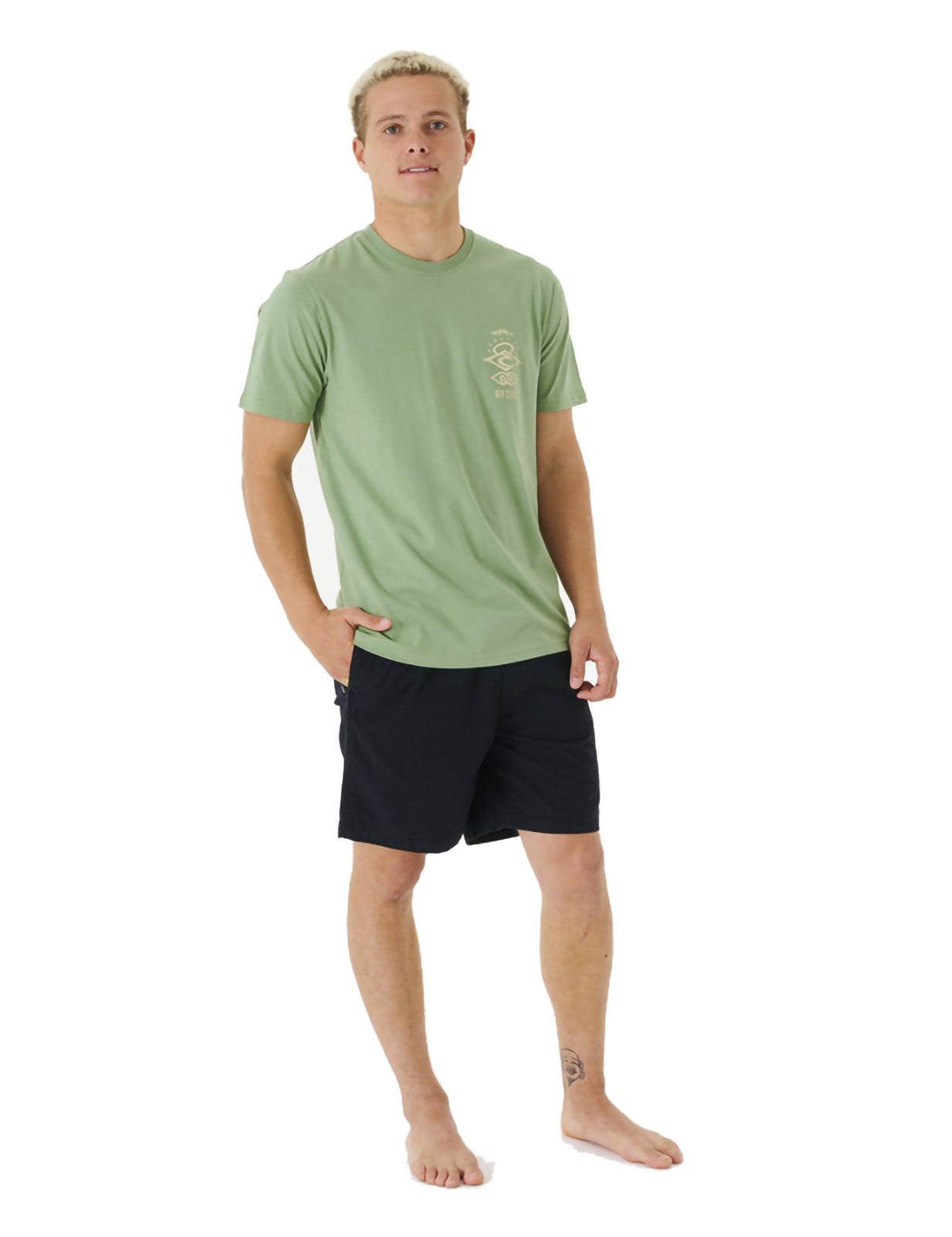 Rip Curl Search Icon Short Sleeve T-Shirt in Jade