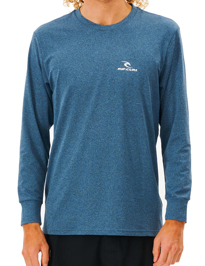 Rip Curl Search Series Long Sleeve Surf Tee in Navy Marle