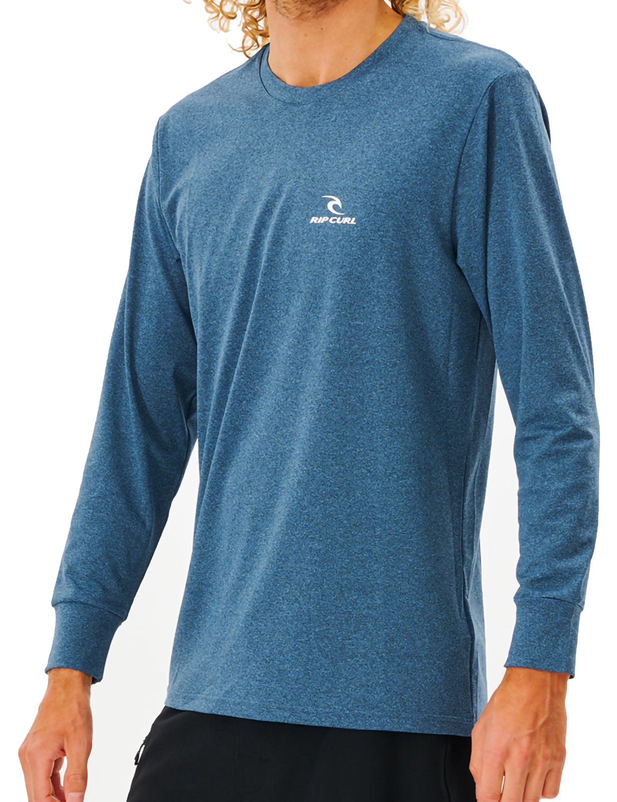 Rip Curl Search Series Long Sleeve Surf Tee in Navy Marle