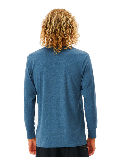 Rip Curl Search Series Long Sleeve Surf Tee in Navy Marle