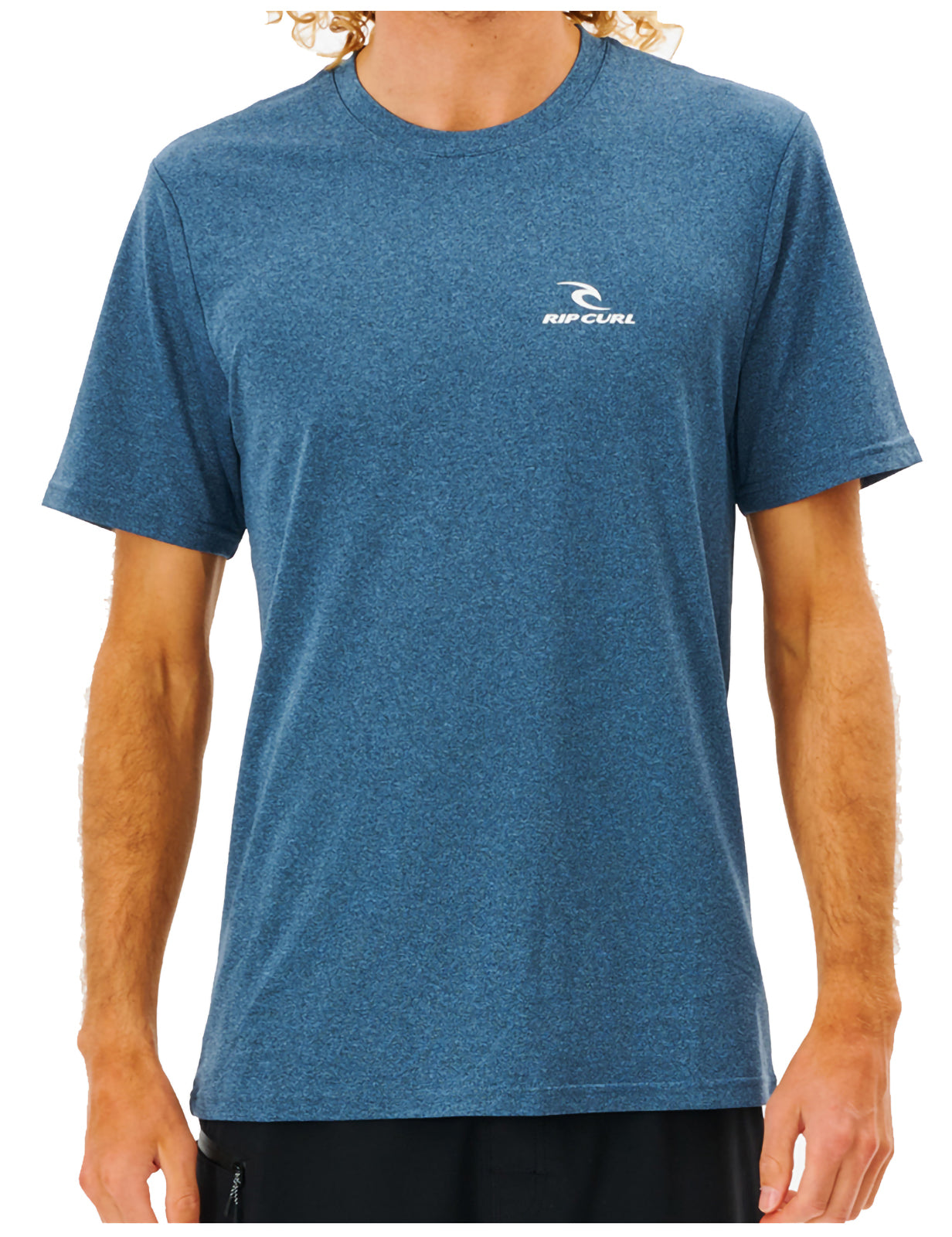 Rip Curl Search Series Short Sleeve Surf Tee in Navy Marle