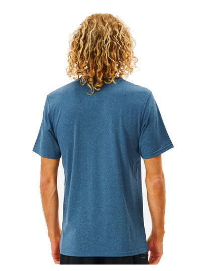 Rip Curl Search Series Short Sleeve Surf Tee in Navy Marle