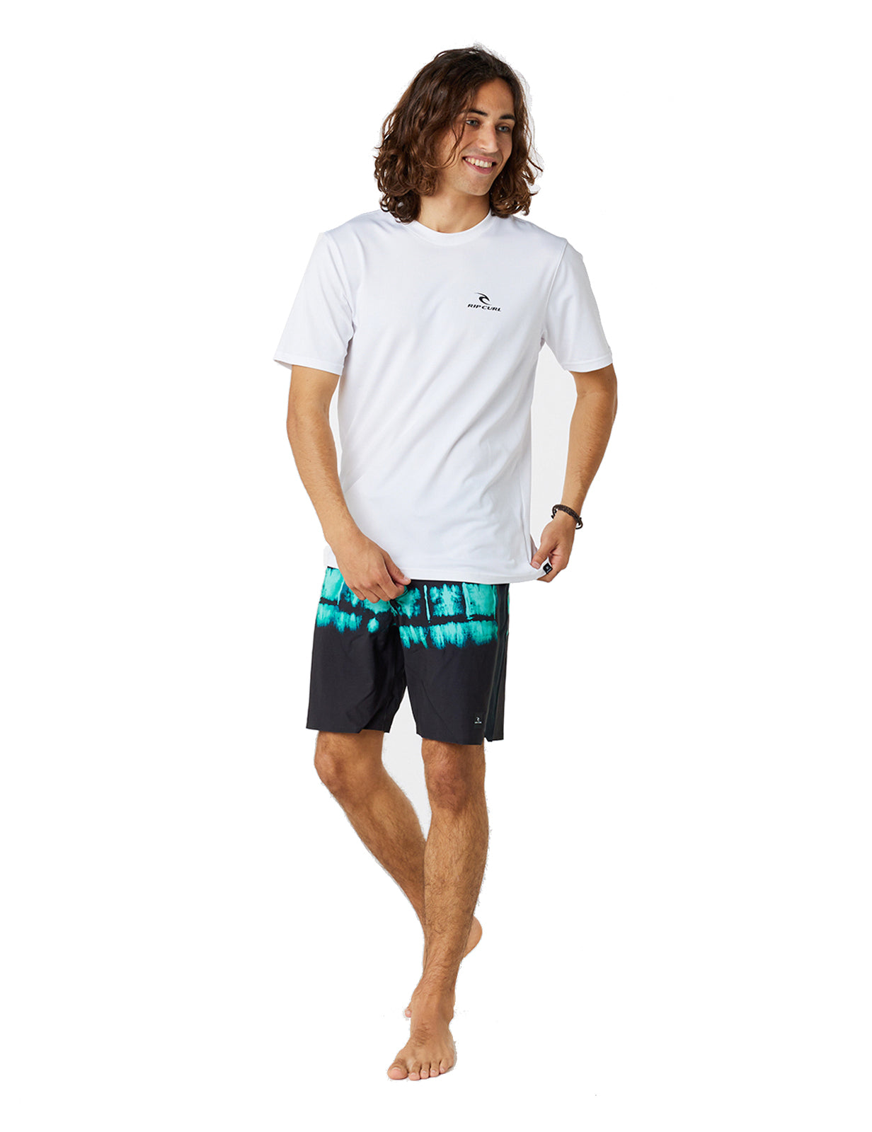 Rip Curl Search Series Short Sleeve Surf Tee in White