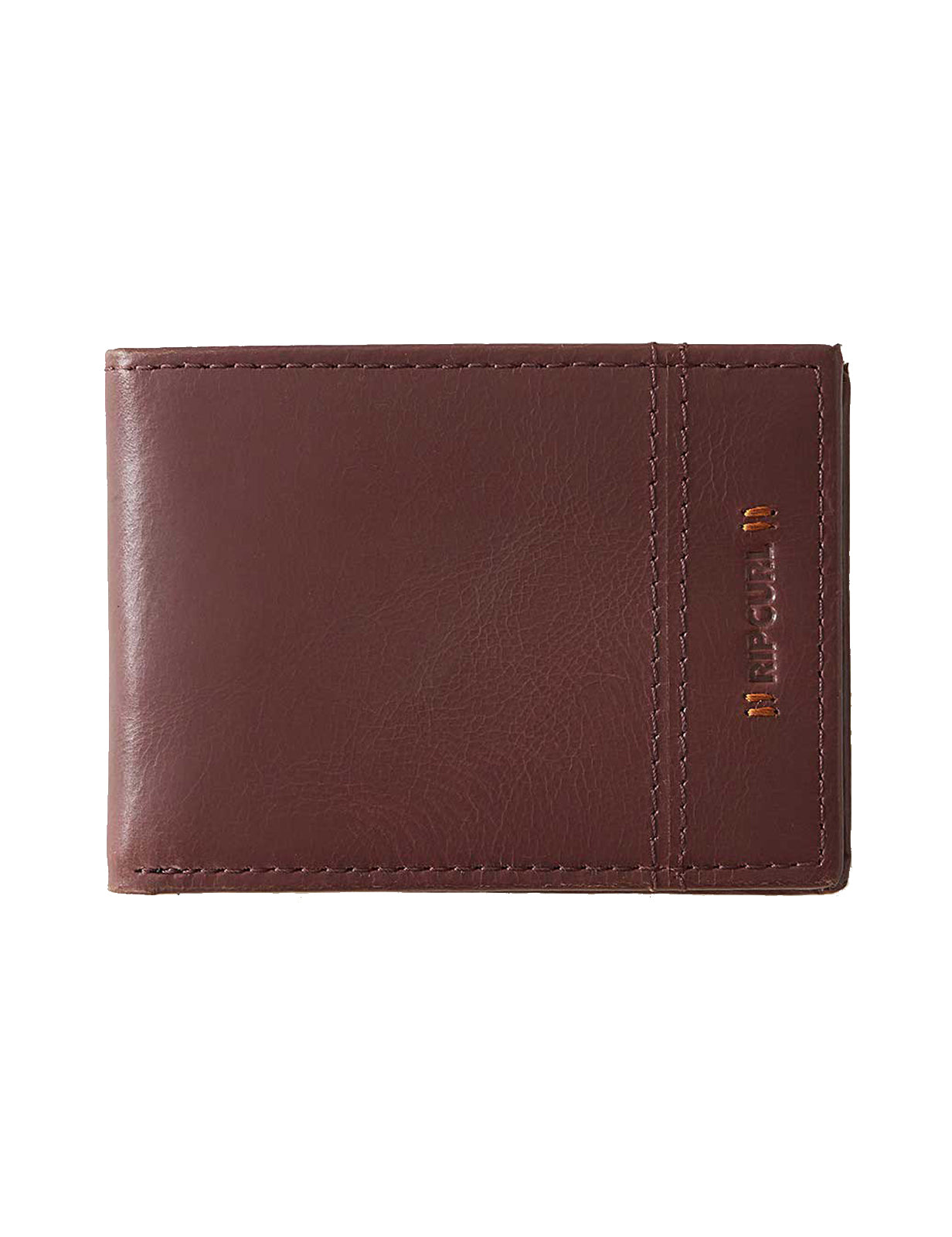 Rip Curl Stacked RFID Slim Leather Wallet in Tobacco