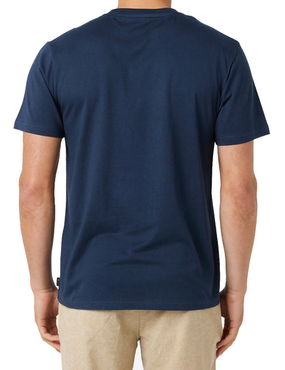 Rip Curl Striped Short Sleeve T-Shirt in Dark Navy