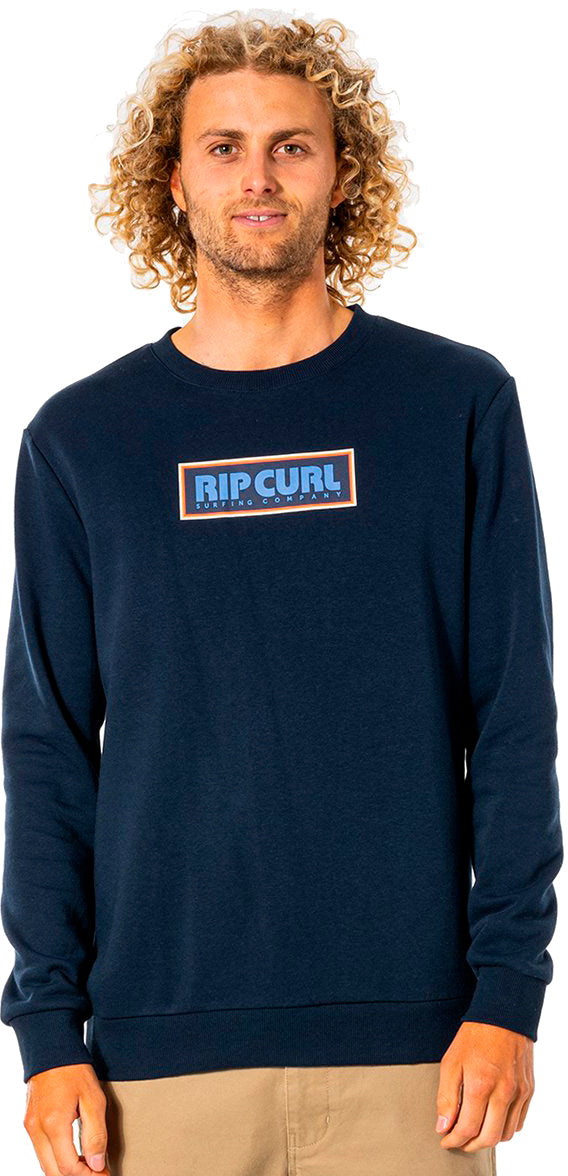 Rip Curl Surf Revival Box Sweatshirt in Navy