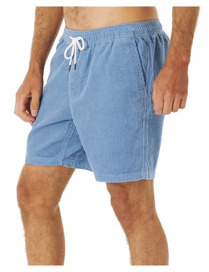 Rip Curl Surf Revival Cord Volley Shorts in Dusty Blue